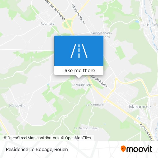Résidence Le Bocage map