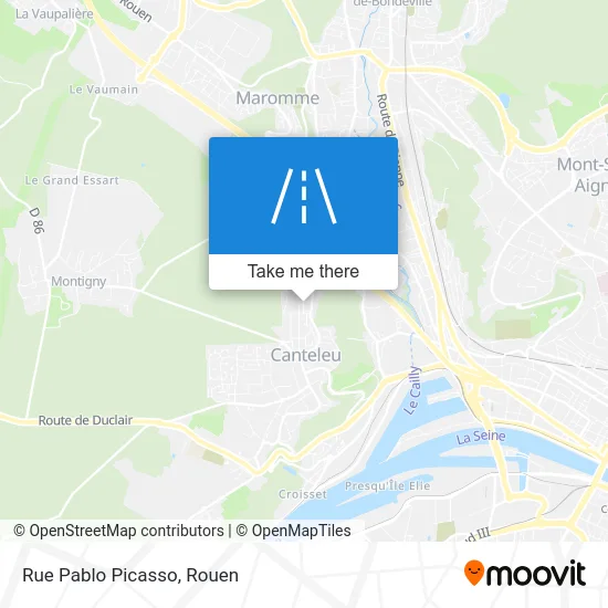 Rue Pablo Picasso map