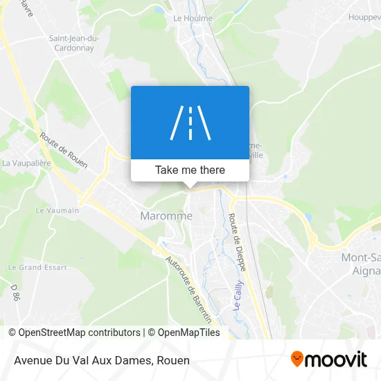 Avenue Du Val Aux Dames map