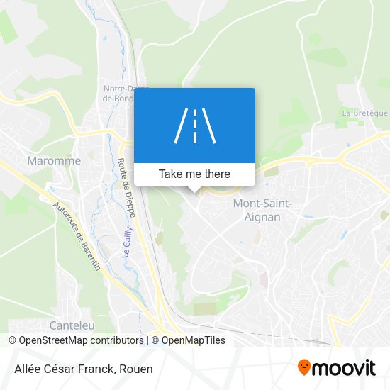 Allée César Franck map