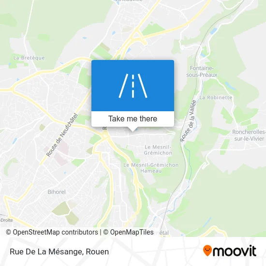 Rue De La Mésange map