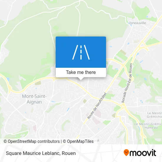 Square Maurice Leblanc map