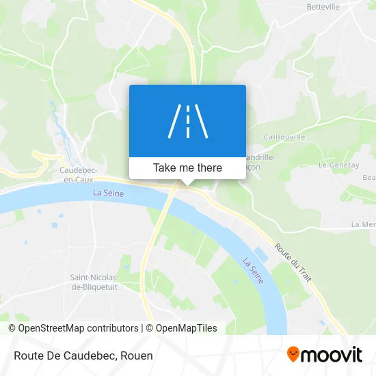 Route De Caudebec map