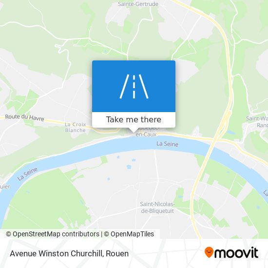 Mapa Avenue Winston Churchill