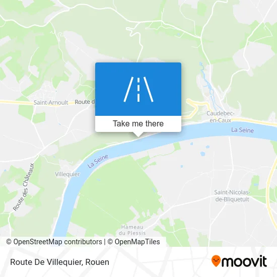 Route De Villequier map