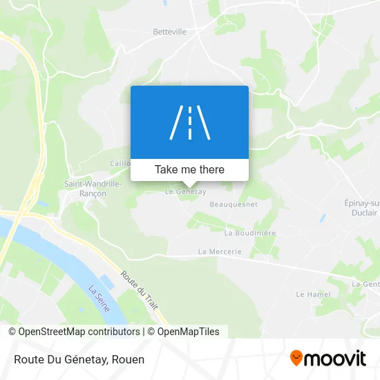 Route Du Génetay map
