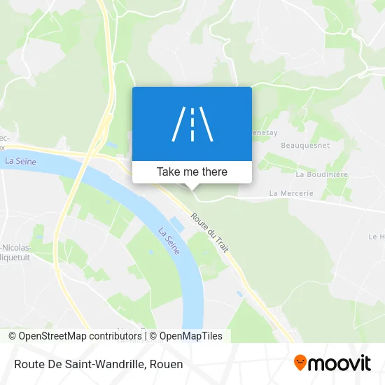 Route De Saint-Wandrille map