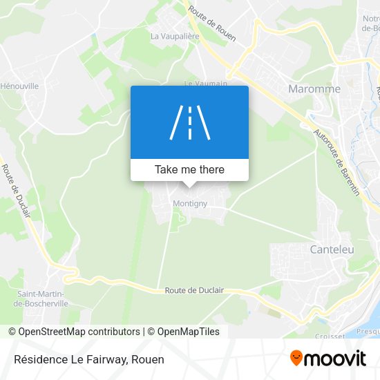 Résidence Le Fairway map