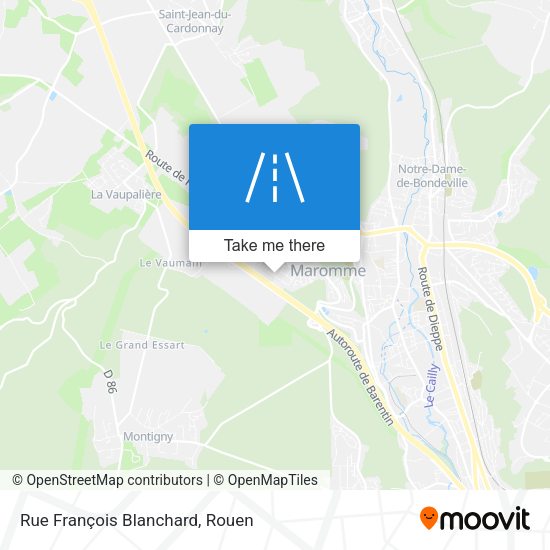 Rue François Blanchard map