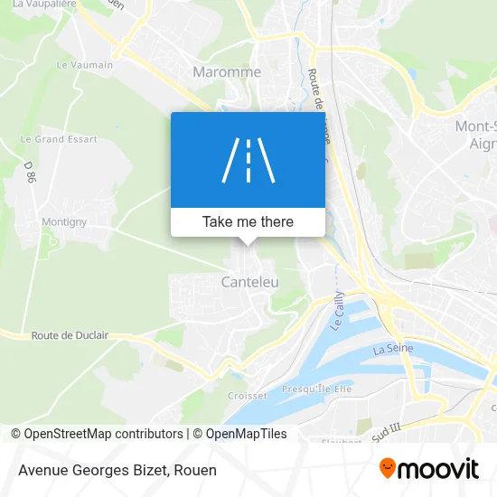 Avenue Georges Bizet map