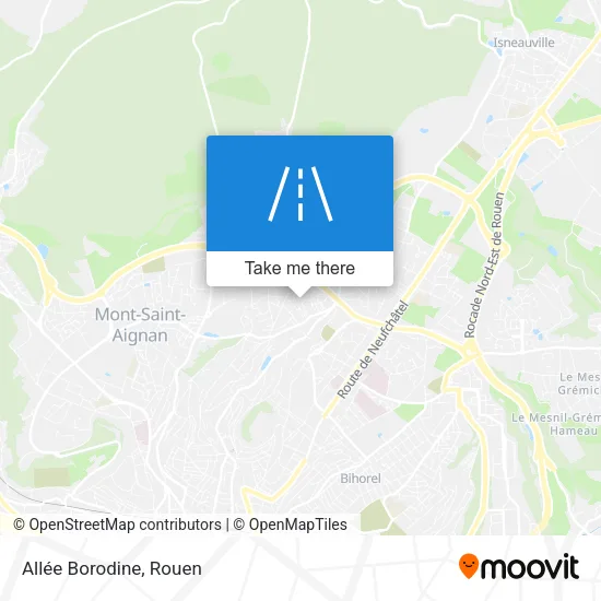 Allée Borodine map