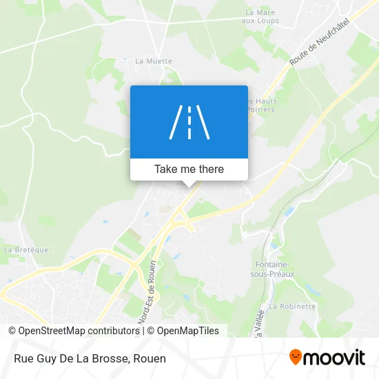 Rue Guy De La Brosse map