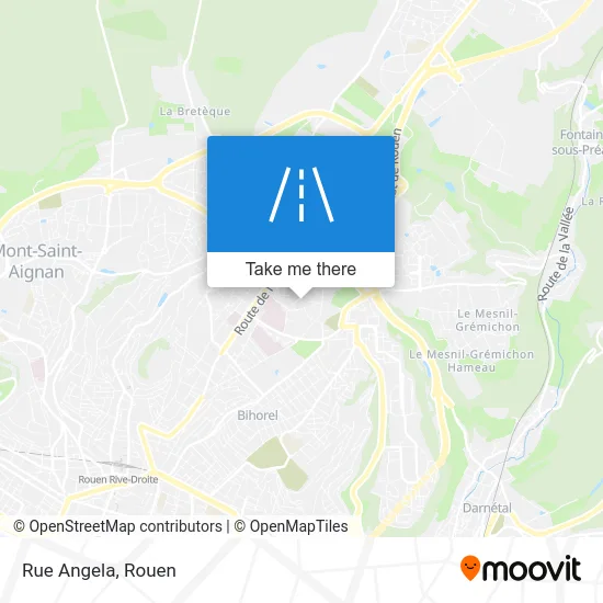 Rue Angela map