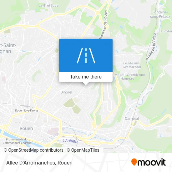 Allée D'Arromanches map