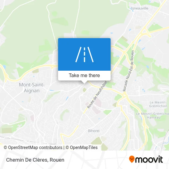 Chemin De Clères map