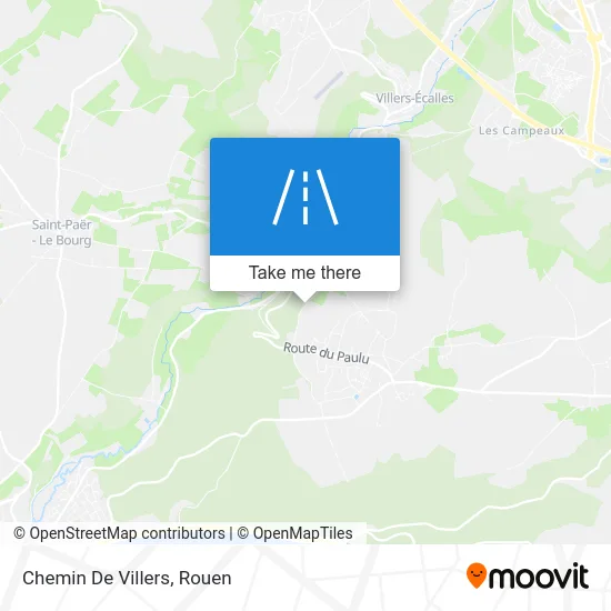 Chemin De Villers map
