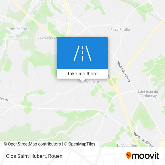 Clos Saint-Hubert map