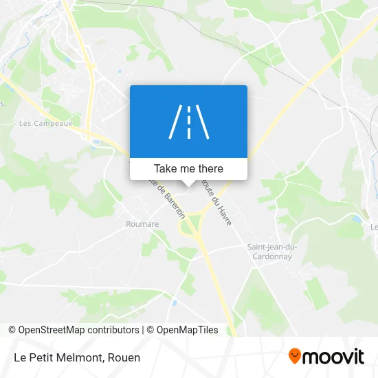 Le Petit Melmont map