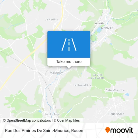 Rue Des Prairies De Saint-Maurice map