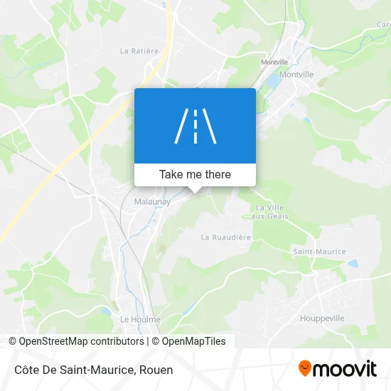 Côte De Saint-Maurice map