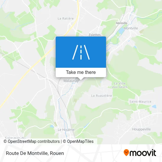 Route De Montville map
