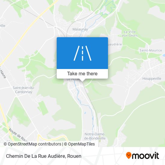 Mapa Chemin De La Rue Audière