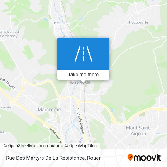 Rue Des Martyrs De La Résistance map
