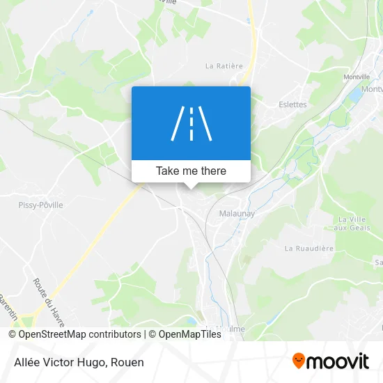 Allée Victor Hugo map