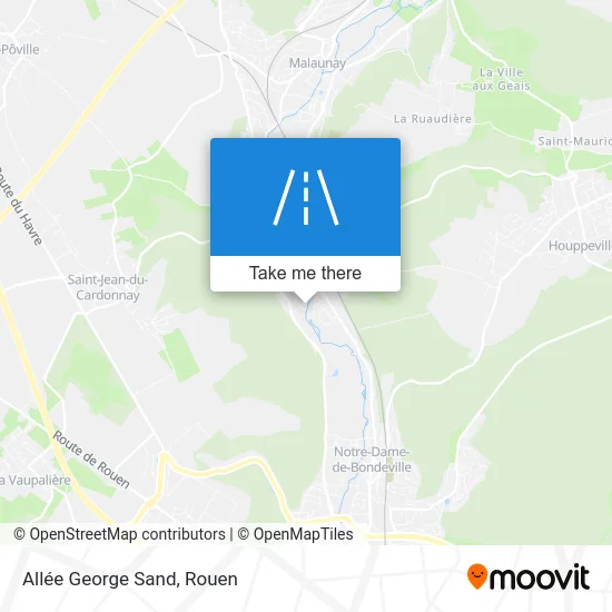 Allée George Sand map