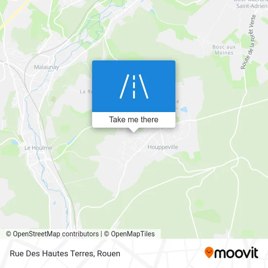 Mapa Rue Des Hautes Terres