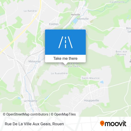 Rue De La Ville Aux Geais map