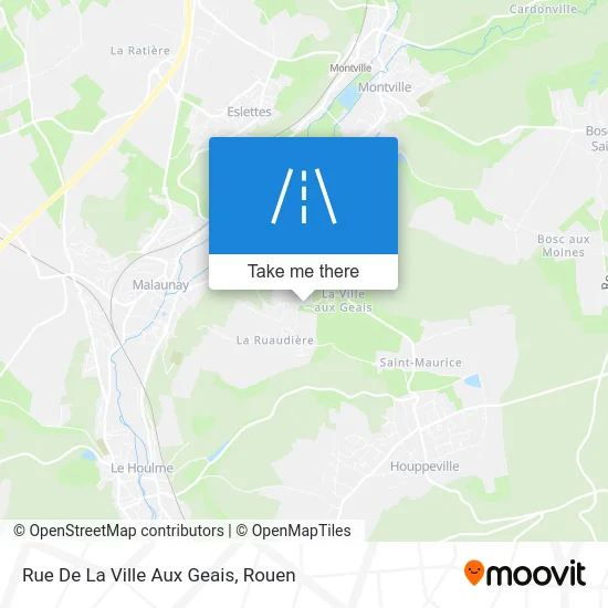 Rue De La Ville Aux Geais map