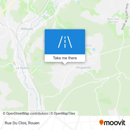 Rue Du Clos map
