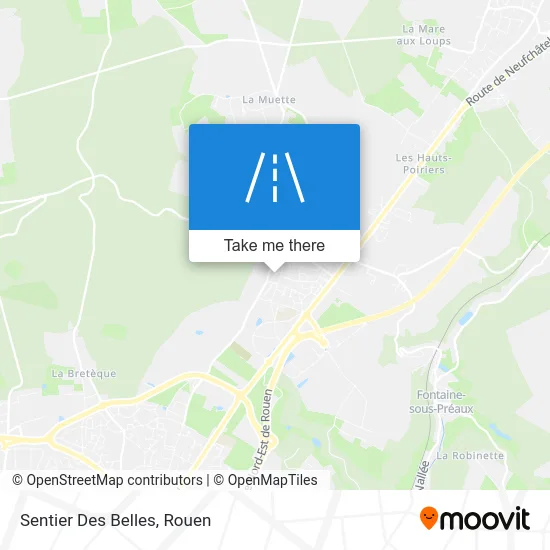 Sentier Des Belles map