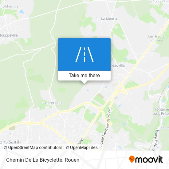 Chemin De La Bicyclette map