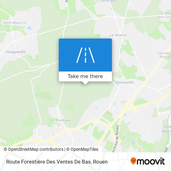 Route Forestière Des Ventes De Bas map
