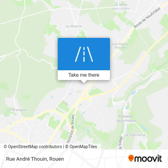 Rue André Thouin map