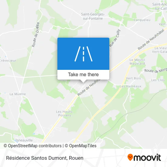 Résidence Santos Dumont map