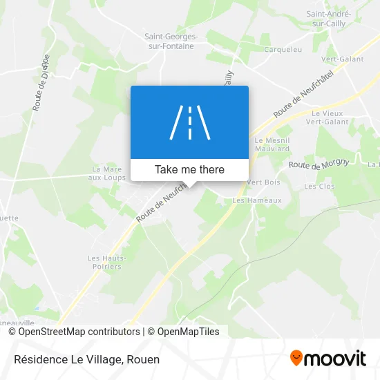 Résidence Le Village map