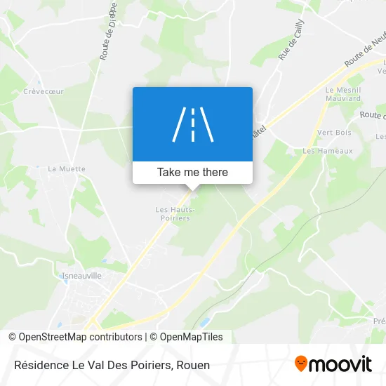 Résidence Le Val Des Poiriers map