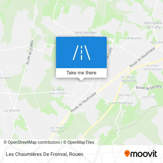 Les Chaumières De Fronval map