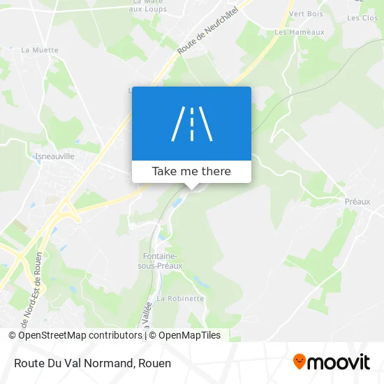 Route Du Val Normand map