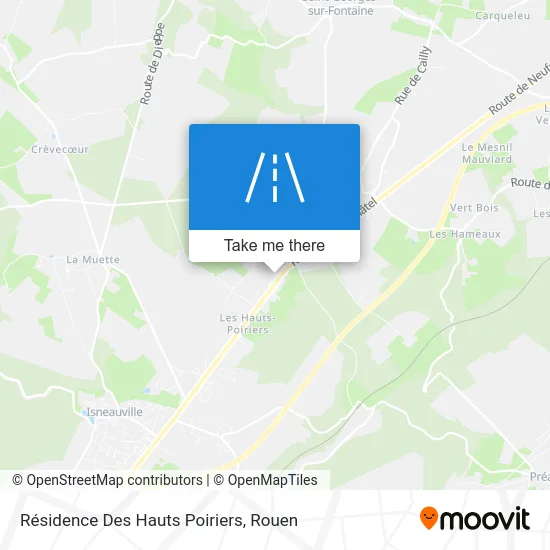 Résidence Des Hauts Poiriers map