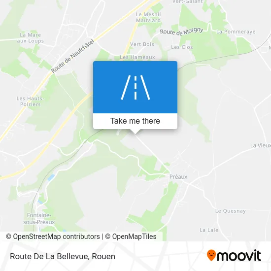 Route De La Bellevue map