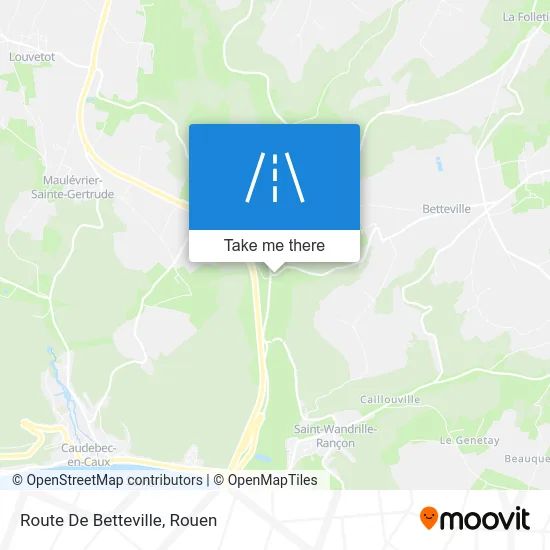 Route De Betteville map