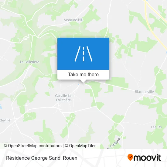 Résidence George Sand map