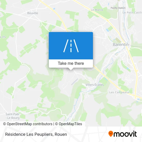 Résidence Les Peupliers map