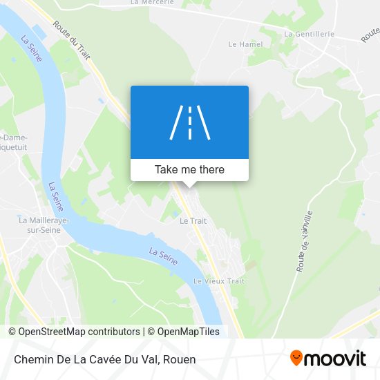 Chemin De La Cavée Du Val map