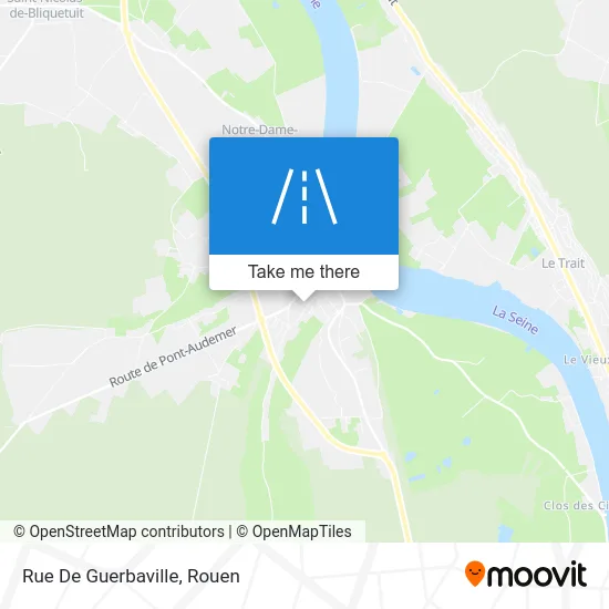 Rue De Guerbaville map