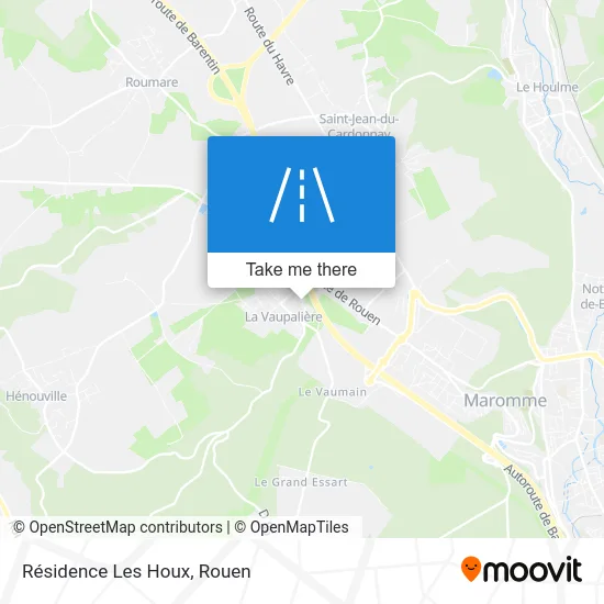 Résidence Les Houx map